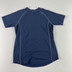Tasc Shirt Mens Small Blue Athletic Bamboo Performance Raglan Lightweight Tee